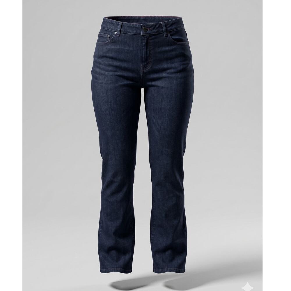 Talbots Womens 12 Preppy Old Money Quiet Luxury Minimalist‎ Curvy Bootcut Jeans
